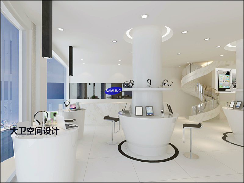 大衛設計 專業室內公裝效果圖服務，打造蘋果體驗店與手機店全國性裝修設計解決方案